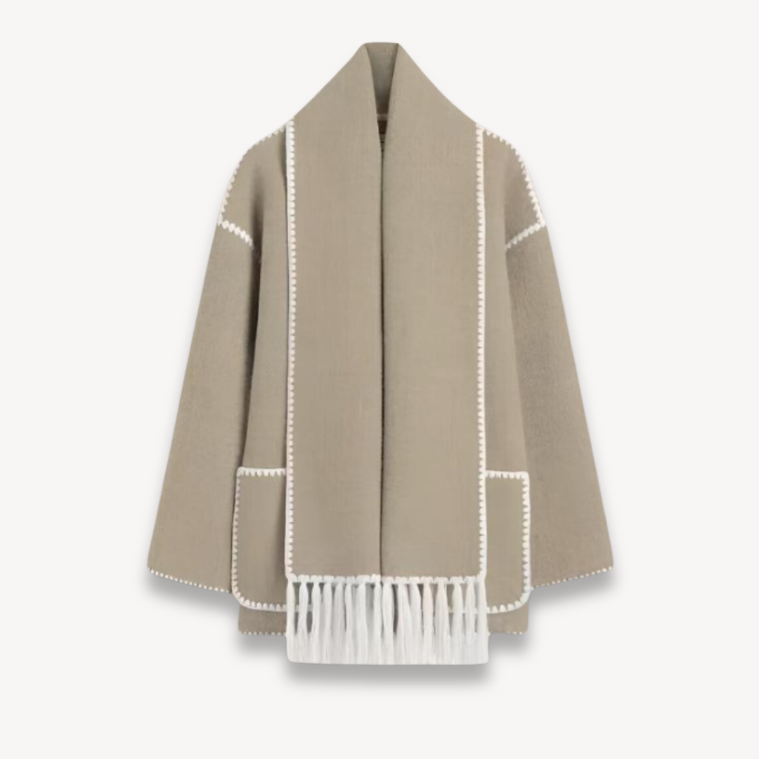 Damen Winterjacke mit Schal – Stilvoll und Warm