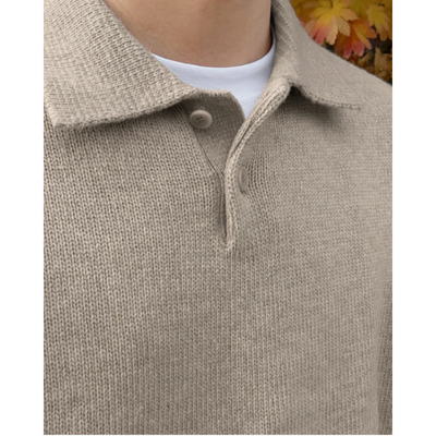 Wool Button Polo