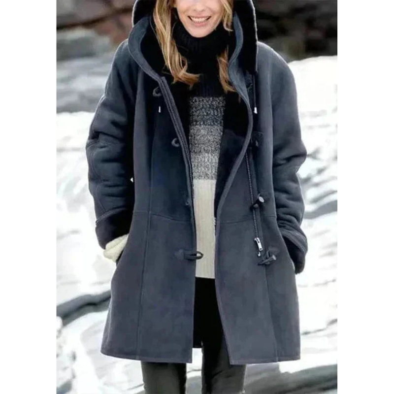 Damenjacke mit Fleece-Innenfutter und Kapuze