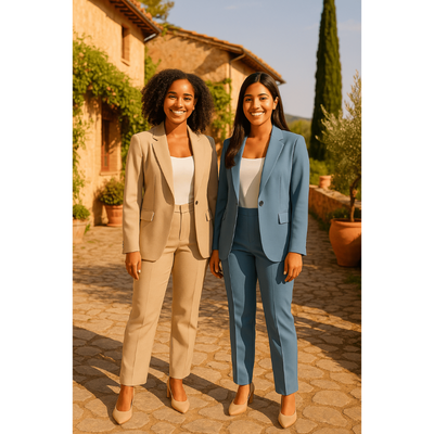Milano Elegance Damenanzug – Blazer und Hose Set mit Optimalem Schnitt