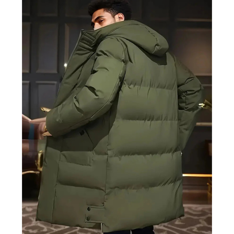 Nordfall Herren Premium Lange Puffer Winterjacke