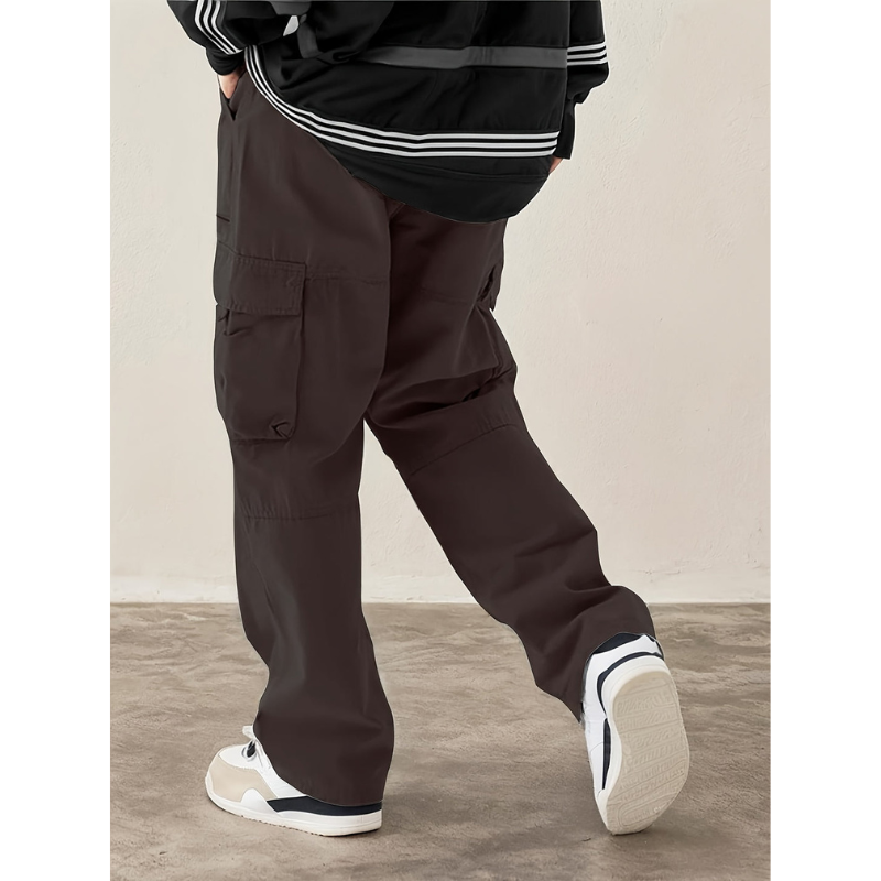 Herren Cargo-Hose mit Kordelzug und Taschen im Streetwear-Design
