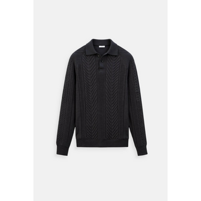 Louis Retro Pullover – Einfarbiger, Langärmliger Stil