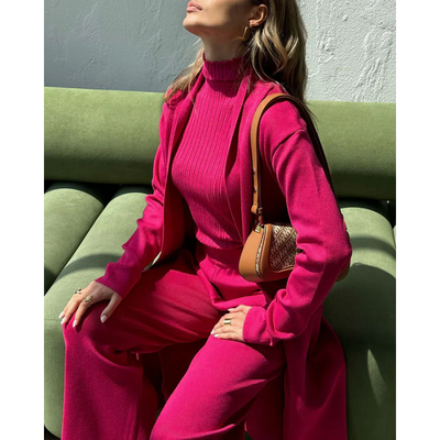 Damen 3-teiliges Lounge-Set – Komfortabel & Elegant