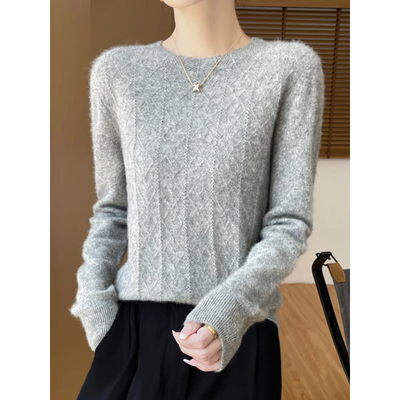 Celina Klassischer Merinowolle Pullover für Frauen