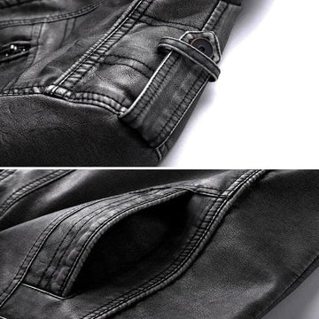 Martin Herren Lederjacke – Echtes Leder in Schwarz