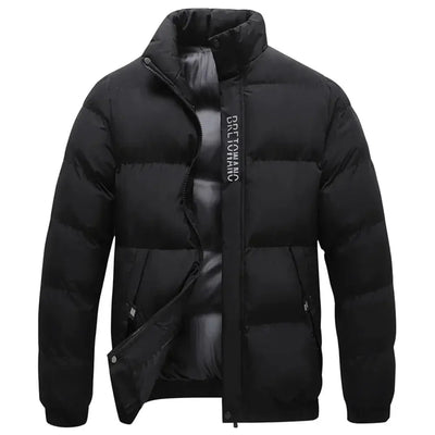 Herren Winterjacke mit Kragen – Wasser- und winddicht