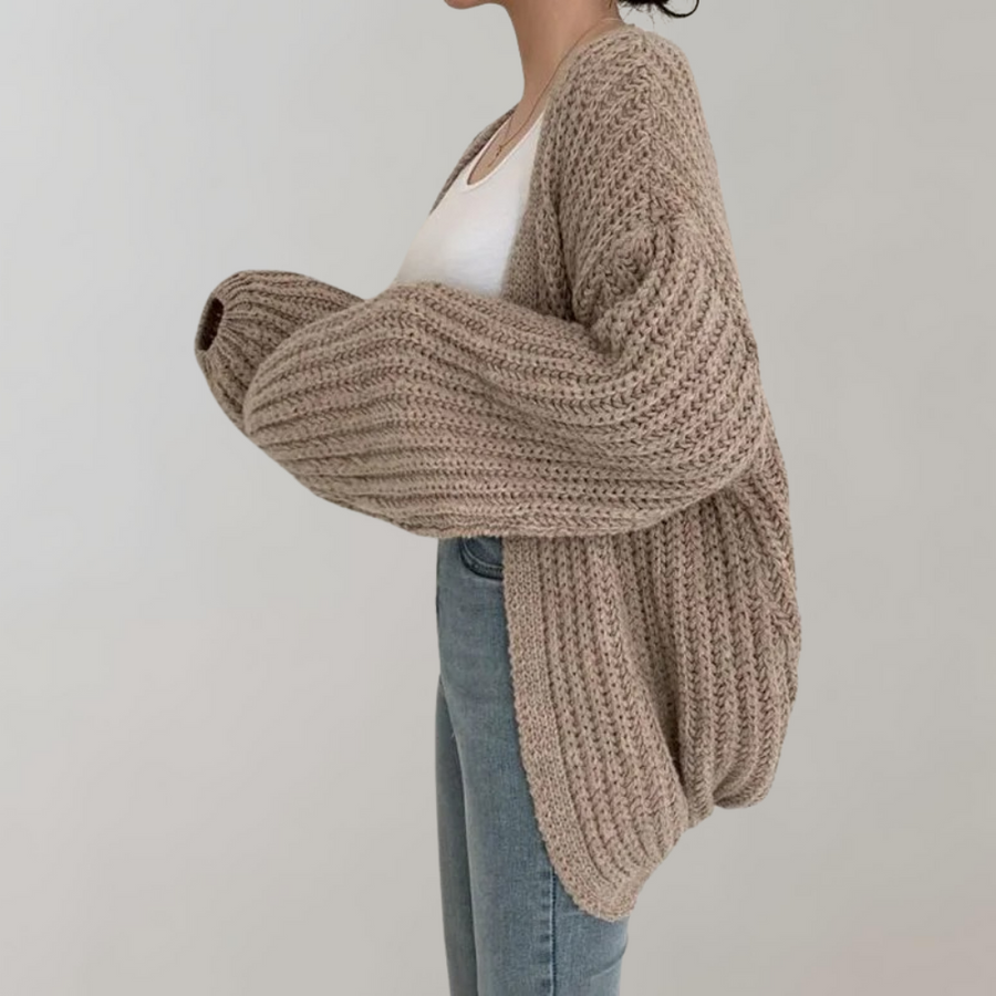 Stylish Oversized Chunky Knit Cardigan for Women – Cozy & Chic