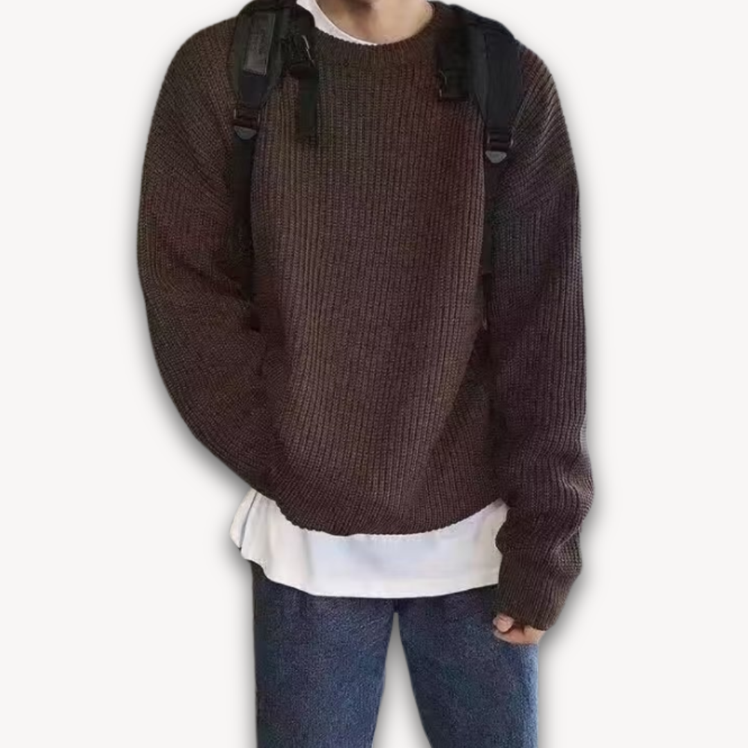 Herren Oversized Strickpullover für den Winter