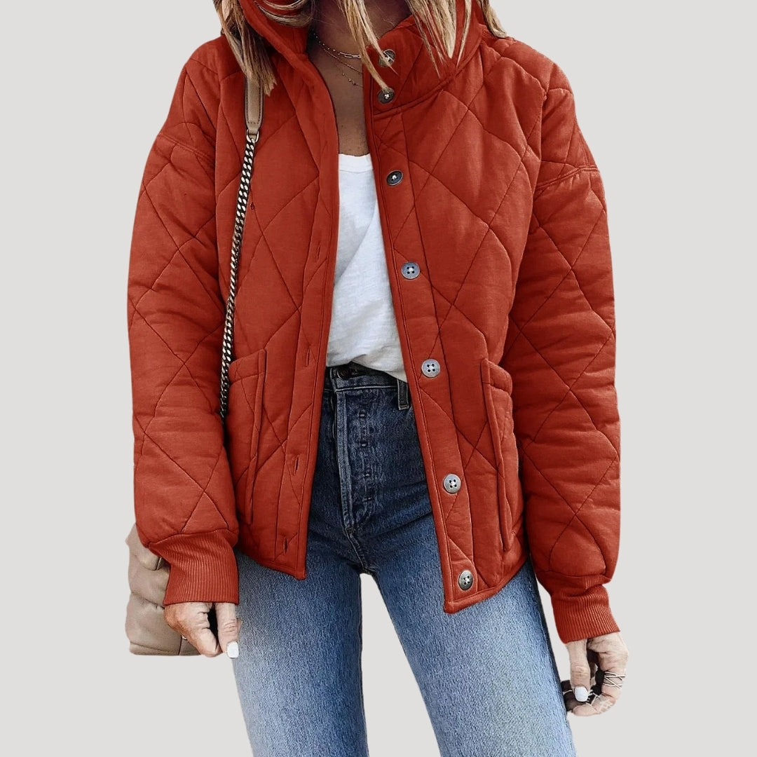 Damen Bomberjacke mit Gepolstertem Stil