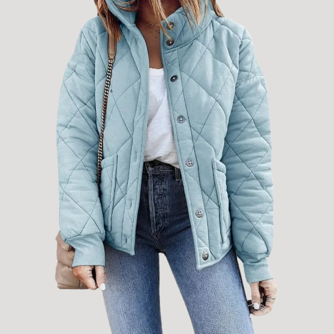 Damen Bomberjacke mit Gepolstertem Stil