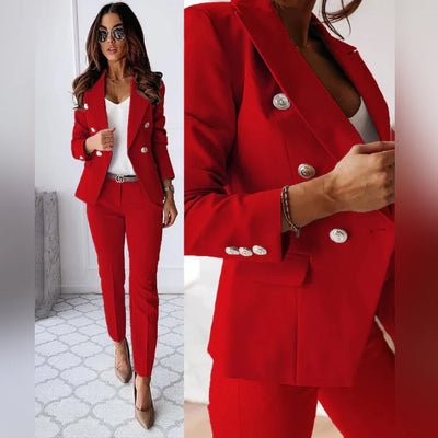 ELISEA – 2-teiliges Damenoutfit mit Blazer und Hose