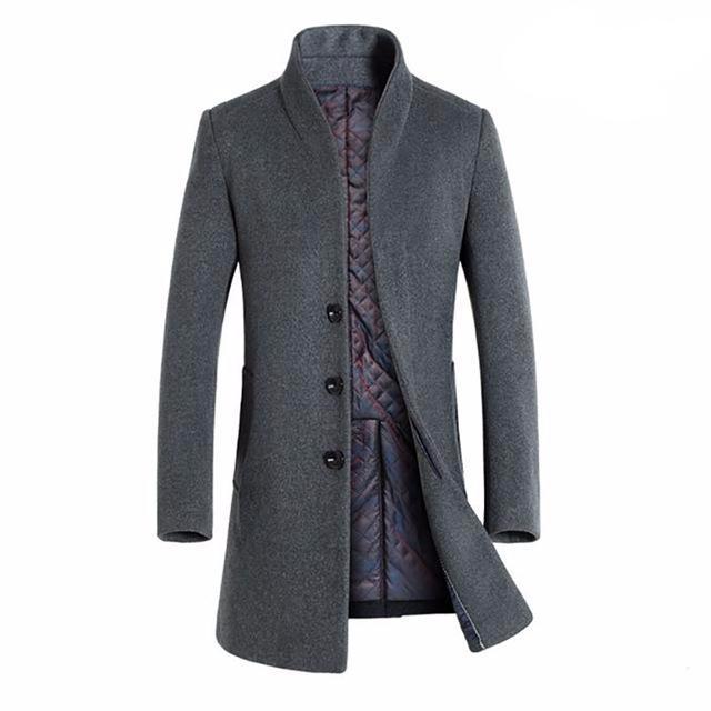 Verona Wollmix Peacoat – Klassische Eleganz für Herren