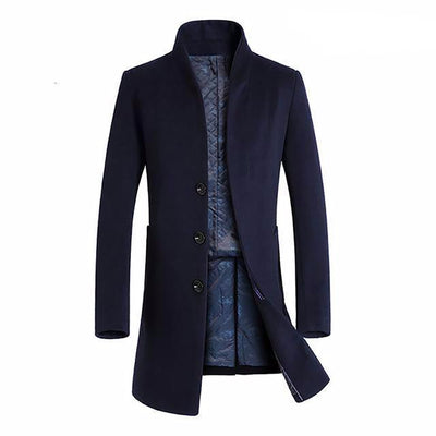 Verona Wollmix Peacoat – Klassische Eleganz für Herren