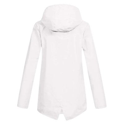 Wasserdichte Damen-Regenjacke mit Kapuze