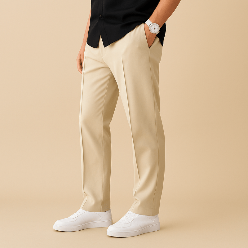 Roma Herren Baumwollhose – Komfortable, Breitere Passform