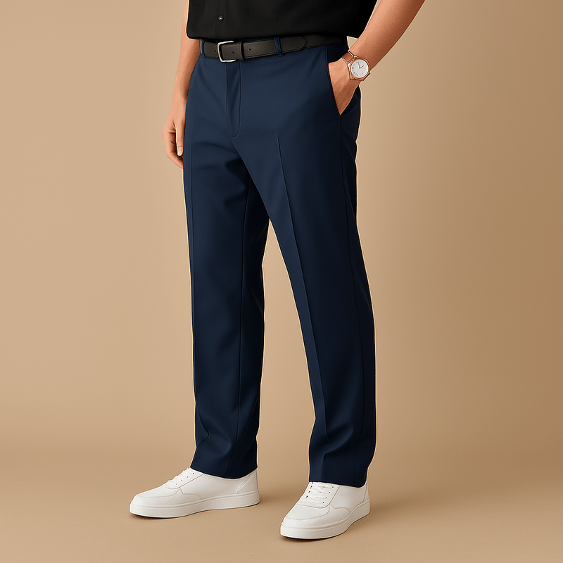 Roma Herren Baumwollhose – Komfortable, Breitere Passform