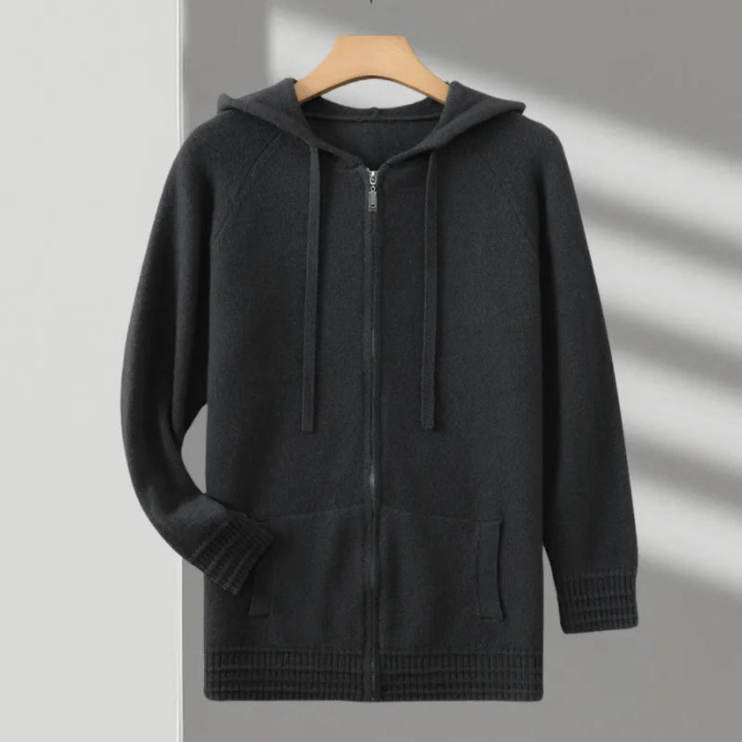 Kashmir Zip Hoodie – Eleganter Komfort und zeitlose Eleganz