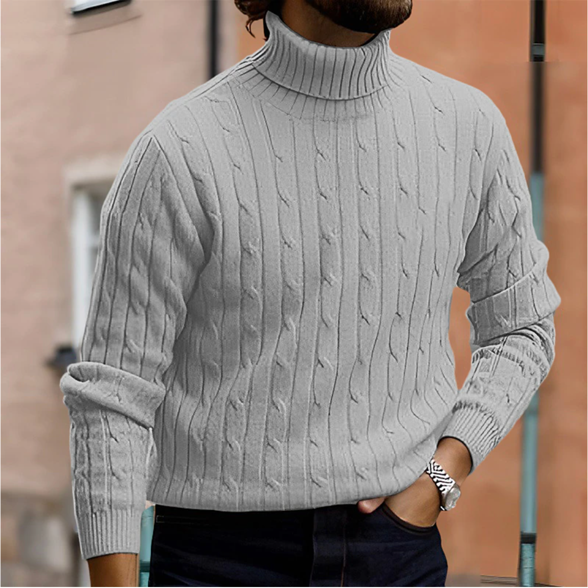 Herren Rollkragenpullover – Klassisch & Elegant