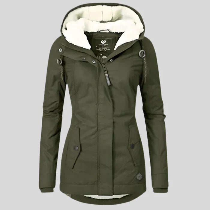 Damen Winterjacke mit Kapuze – Wasserdicht und Warm