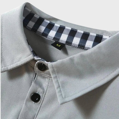 Mats Herren Langarm-Polo-Shirt