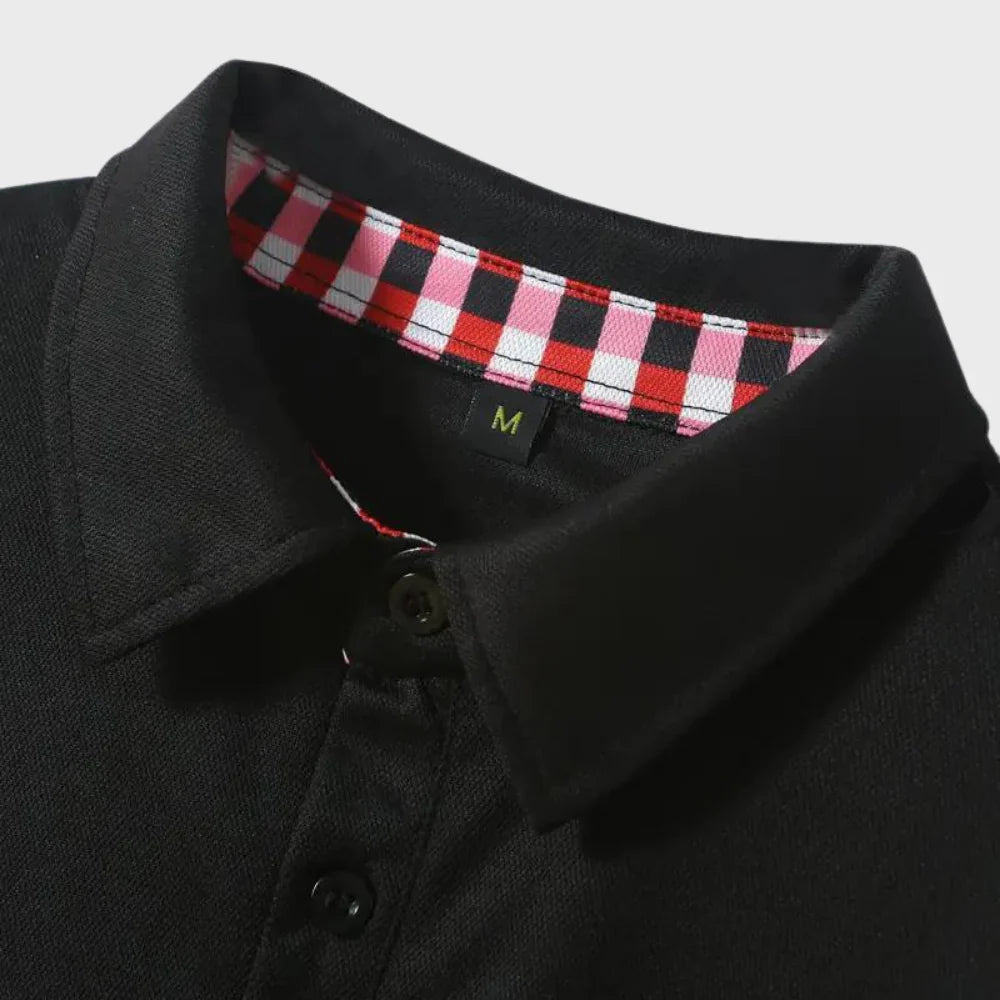 Mats Herren Langarm-Polo-Shirt