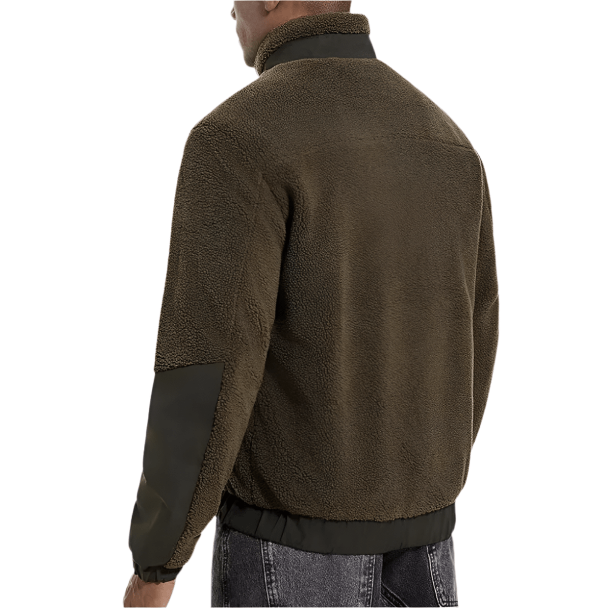 Herren Fleecejacke mit Reißverschluss und Verstärkungen – Bequem & Strapazierfähig