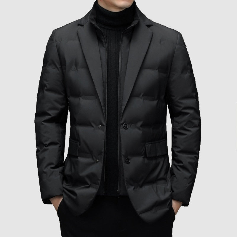 Herren Steppjacke mit Revers – Stilvoll & Praktisch