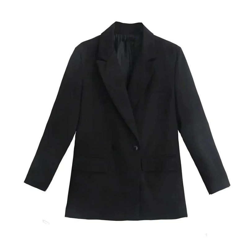 Valeria Damen Oversized Doppelreiher Blazer Mantel