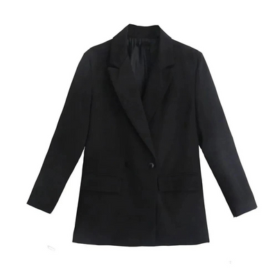 Valeria Damen Oversized Doppelreiher Blazer Mantel
