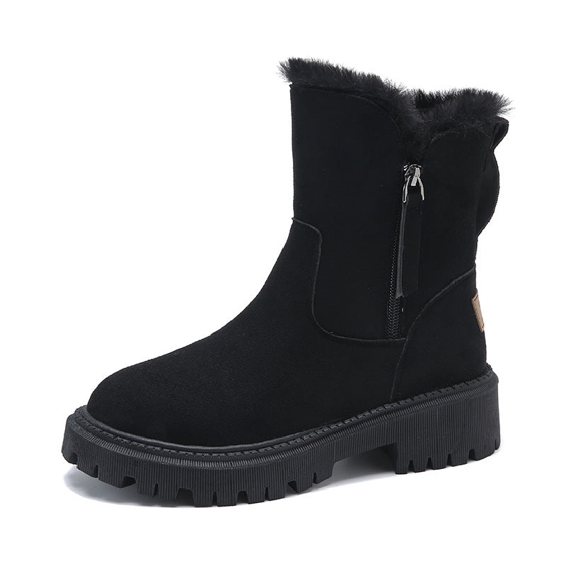 Stilvolle, warme und stabile orthopädische Schneestiefel für Damen