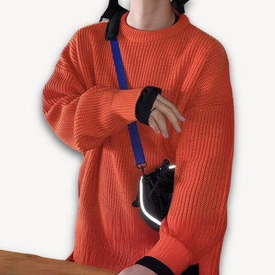 Herren Oversized Strickpullover für den Winter