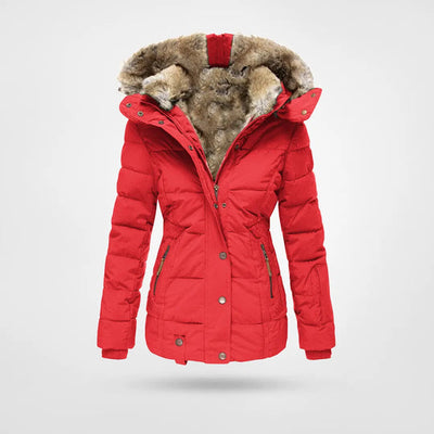 Damen Winterjacke mit Kapuze – Stilvoll, Warm und Gefüttert