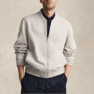 Herren Bomberjacke mit Rippbündchen – Elegant & Lässig