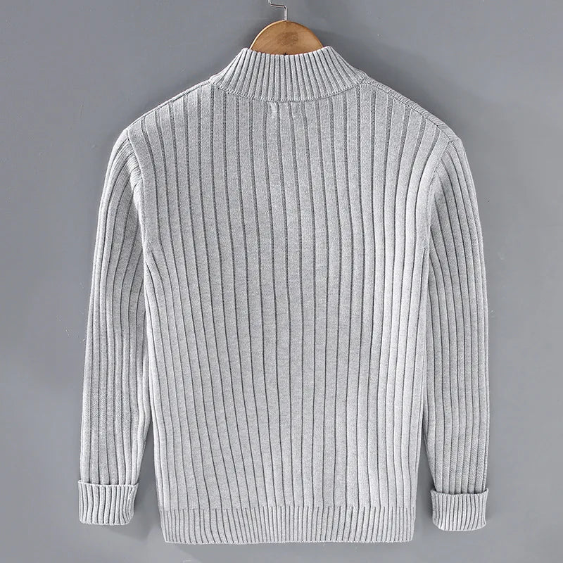 Cortona Klassischer Merino Rollkragenpullover für Herren