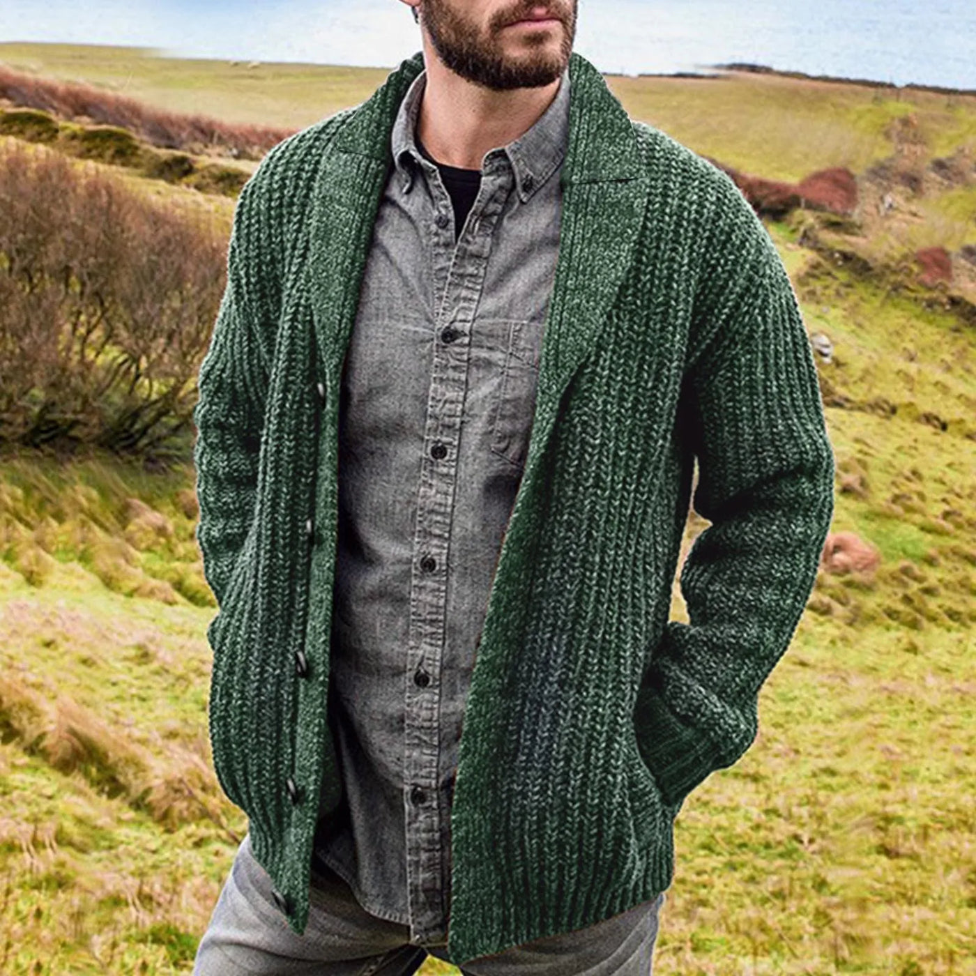 Como Strick-Cardigan für Herren – Stil und Bequemlichkeit vereint