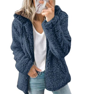 Eleganter Damen Teddy Fleece Mantel – Warm und Kuschelig