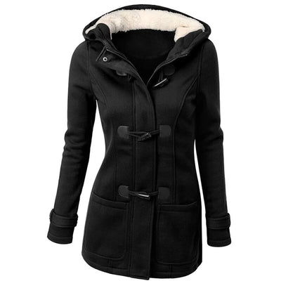 SAMANTHA – Damen Winterjacke mit Kapuze in Langform