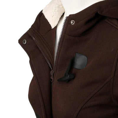 SAMANTHA – Damen Winterjacke mit Kapuze in Langform