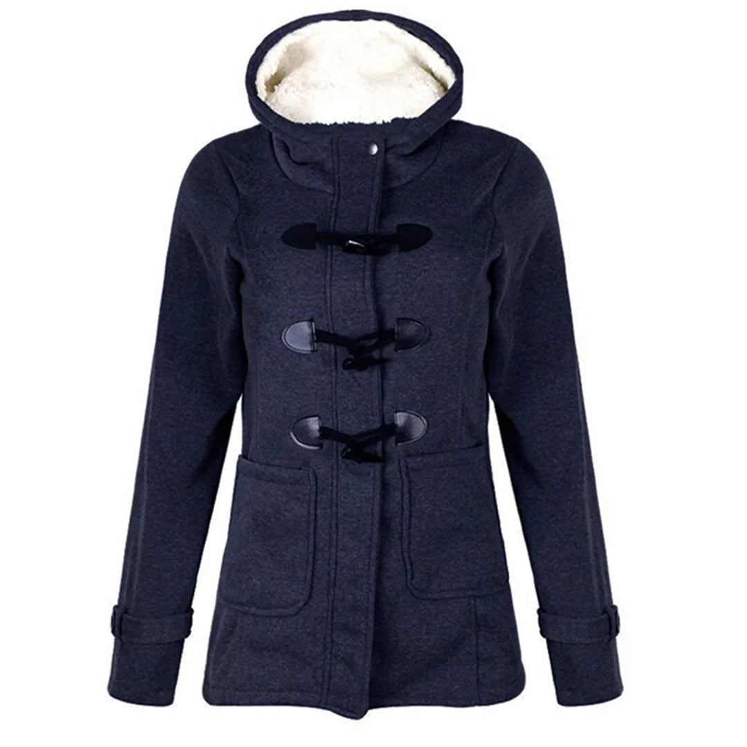 SAMANTHA – Damen Winterjacke mit Kapuze in Langform
