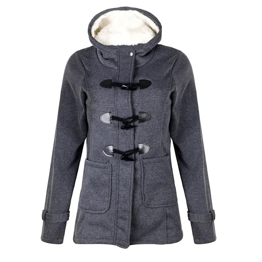 SAMANTHA – Damen Winterjacke mit Kapuze in Langform