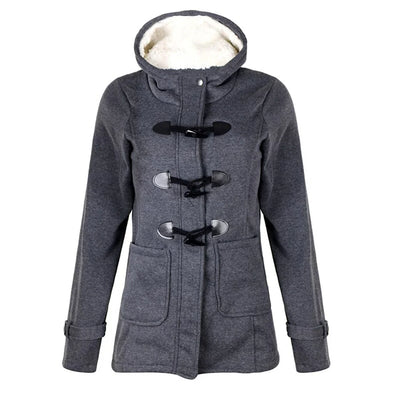 SAMANTHA – Damen Winterjacke mit Kapuze in Langform