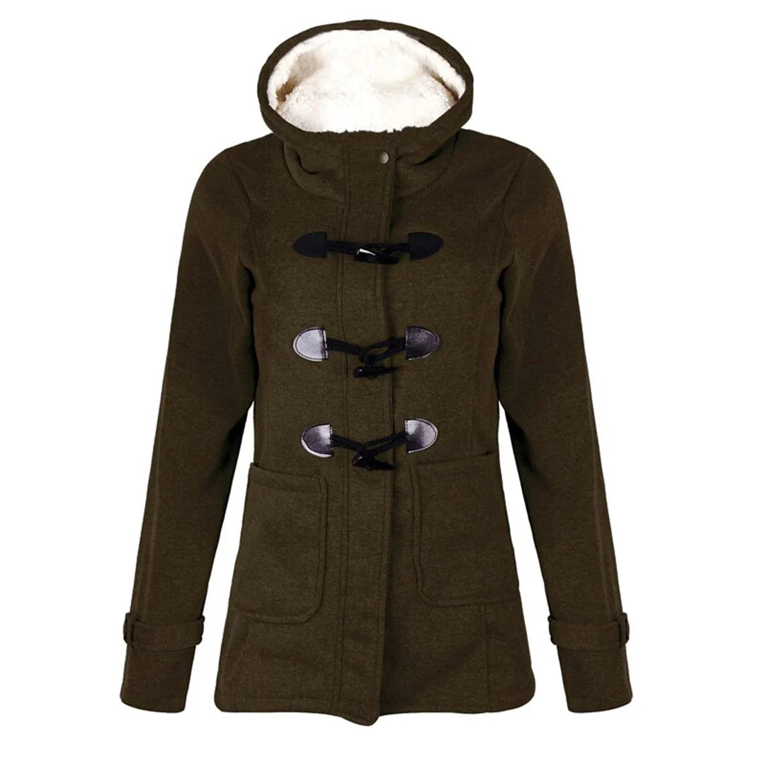 SAMANTHA – Damen Winterjacke mit Kapuze in Langform