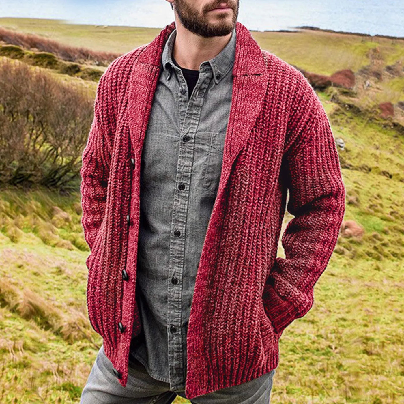 Como Strick-Cardigan für Herren – Stil und Bequemlichkeit vereint