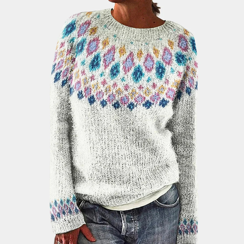Alpina Wool Print Sweater