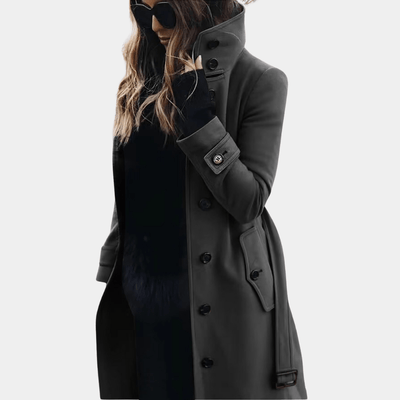 Damen Eleganter Trenchcoat – Zeitloses Design für Wärme und Stil