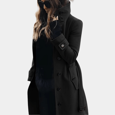 Damen Eleganter Trenchcoat – Zeitloses Design für Wärme und Stil