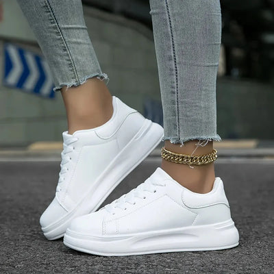 Frauen Orthopädische Leder Sneakers – Leicht und Bequem
