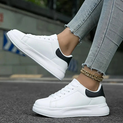 Frauen Orthopädische Leder Sneakers – Leicht und Bequem