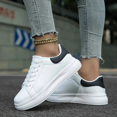 Frauen Orthopädische Leder Sneakers – Leicht und Bequem